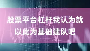 股票平台杠杆我认为就以此为基础建队吧